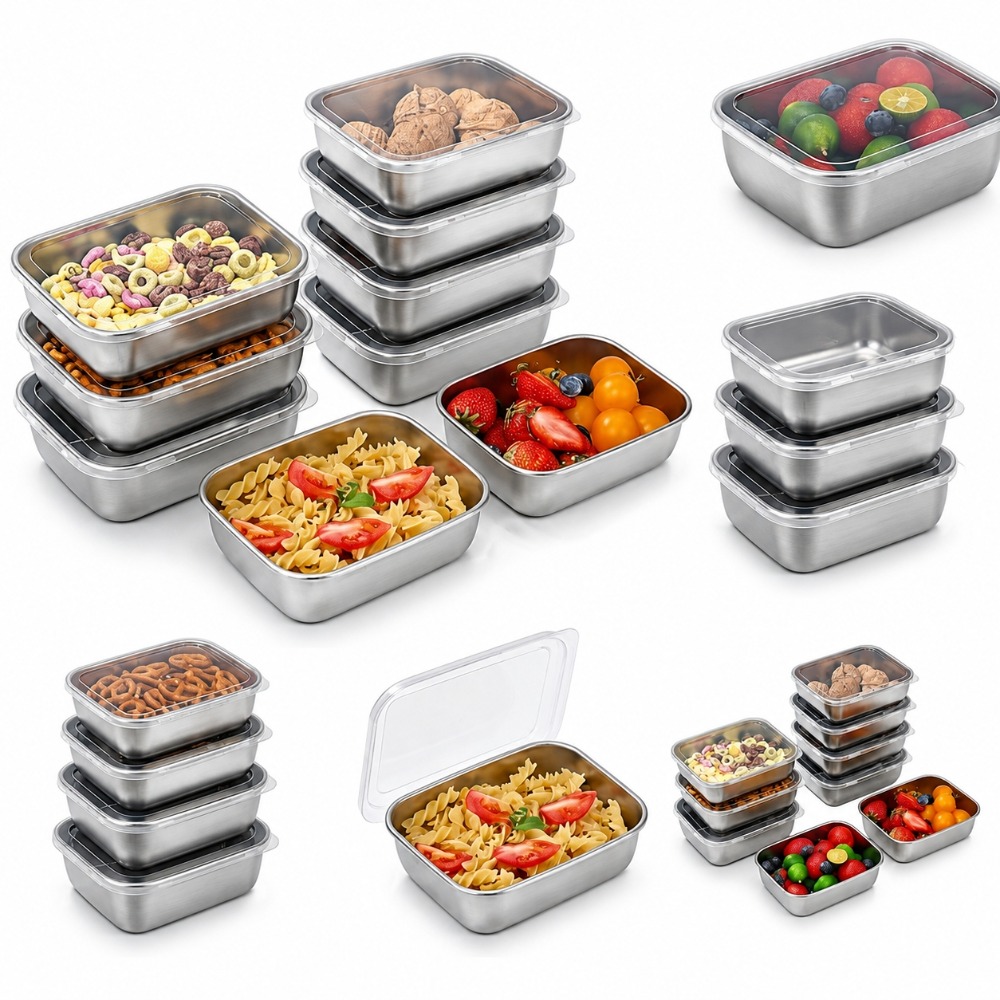 Food Storage Meals - Conjunto de 6 Recipientes de Armazenamento