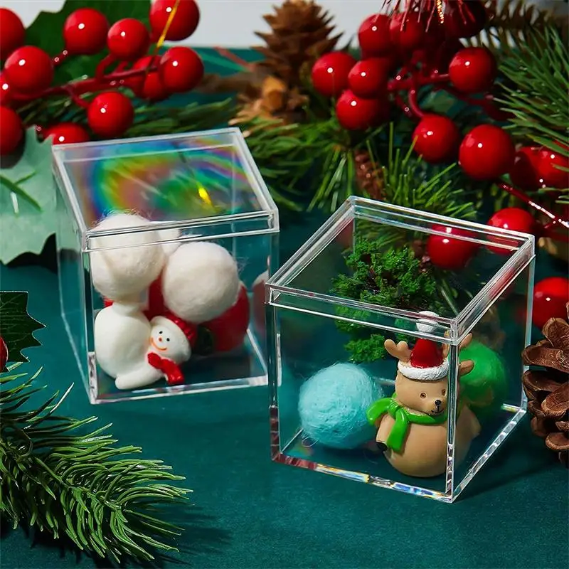 12pçs caixas acrílicas transpa - Food Storage With Dividers avaliação e preço