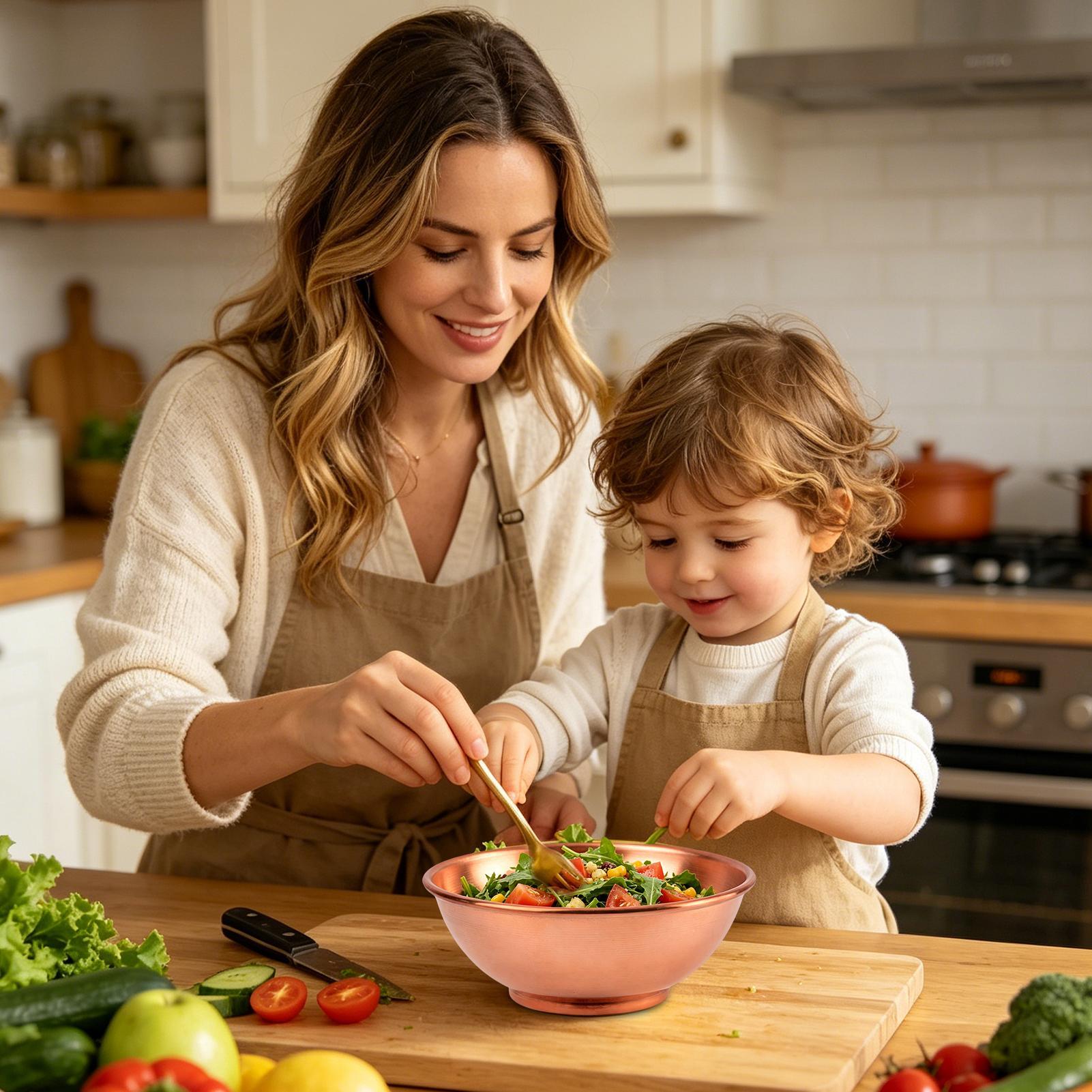 Tigela de Cobre Grande para Ar - Food Storage Meals avaliação e preço