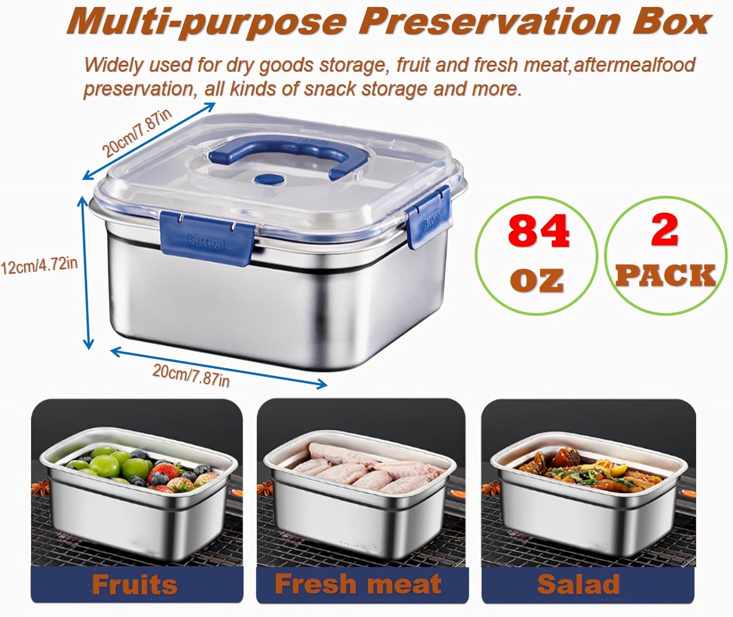 Caixa de Armazenamento de Alim - Food Storage Oven Safe avaliação e preço