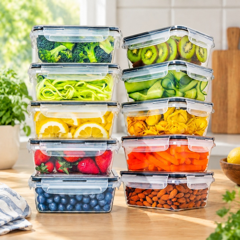 Conjunto de 10 recipientes de  - Food Storage Labels avaliação e preço