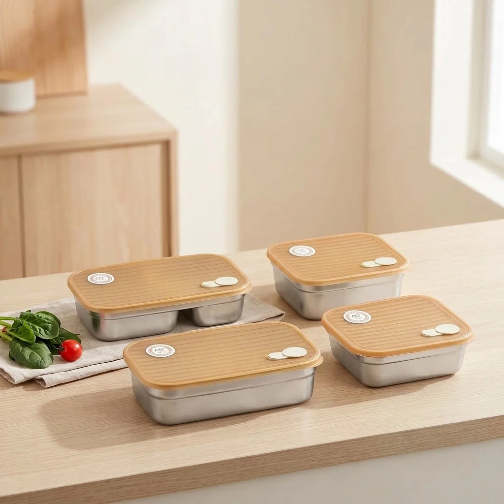 Caixa de lanche em aço inoxidá - Food Storage With Dividers avaliação e preço